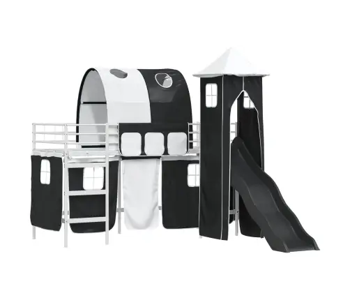 Balts Un Melns 90 X 190 Cm Vidaxl