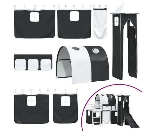 Balts Un Melns 90 X 190 Cm Vidaxl