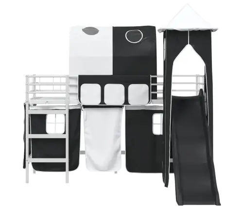 Balts Un Melns 99,5 X 190 Cm Vidaxl