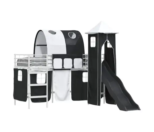 Balts Un Melns 99,5 X 190 Cm Vidaxl