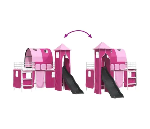 Balts Un Rozā 90 X 190 Cm Vidaxl