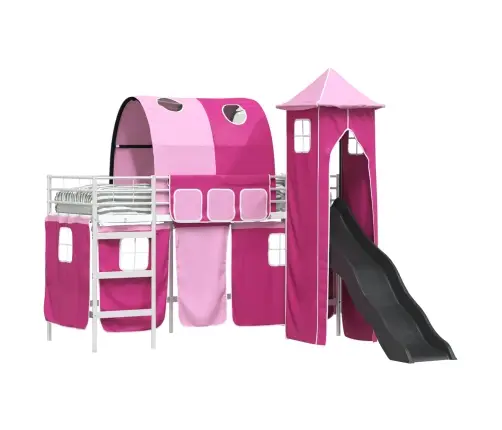 Balts Un Rozā 90 X 190 Cm Vidaxl