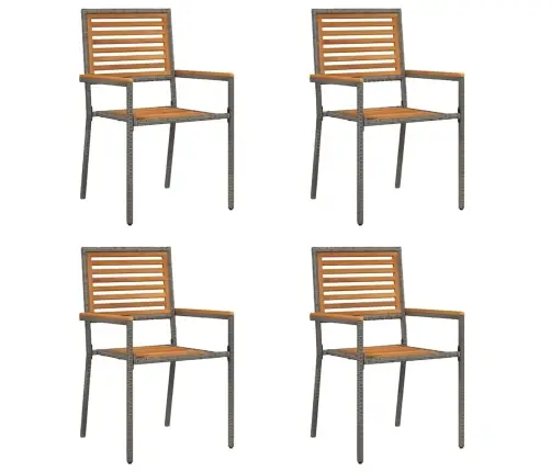 Sodo Krėslai, Kurie Vienas Ant Kito Sukraunami 4 Pcs