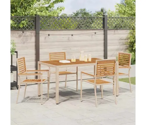 Āra Krēsli 4 Pcs Krēmkrāsas, Brūns Vidaxl