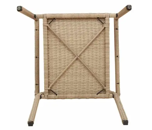 Āra Krēsli 4 Pcs Krems, Brūns Pe Rattan, Solidā Akācija Vidaxl Āra Krēsli 4 Pcs Krems, Brūns Pe Rattan, Solidā Akācija Vidaxl