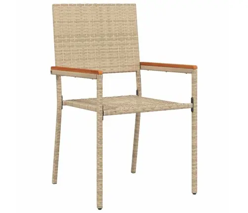 Āra Krēsli 4 Pcs Krems, Brūns Pe Rattan, Solidā Akācija Vidaxl Āra Krēsli 4 Pcs Krems, Brūns Pe Rattan, Solidā Akācija Vidaxl
