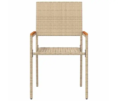 Āra Krēsli 4 Pcs Krems, Brūns Pe Rattan, Solidā Akācija Vidaxl Āra Krēsli 4 Pcs Krems, Brūns Pe Rattan, Solidā Akācija Vidaxl
