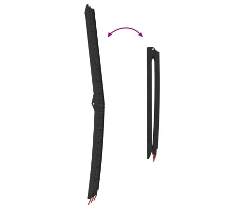 Ielādes Rampa 2 Pcs Melna 222 X 29 X 14 Cm Alumīnijs Vidaxl