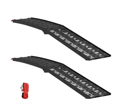 Ielādes Rampa 2 Pcs Melna 222 X 29 X 14 Cm Alumīnijs Vidaxl
