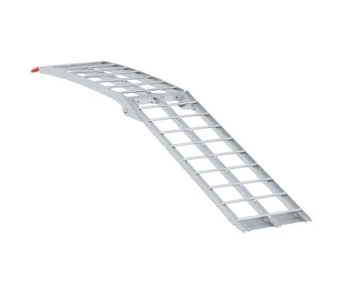 Ielādes Rampa Sudraba 178 X 29 X 14 Cm Alumīnijs Vidaxl