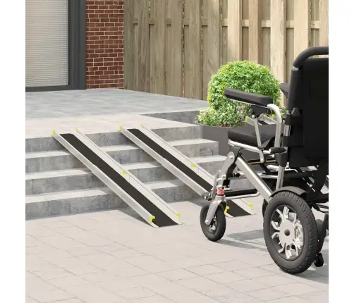 Neįgaliųjų Stovykla 2 Pcs Juoda 152 X 19 X 5,5 Cm Aliuminis