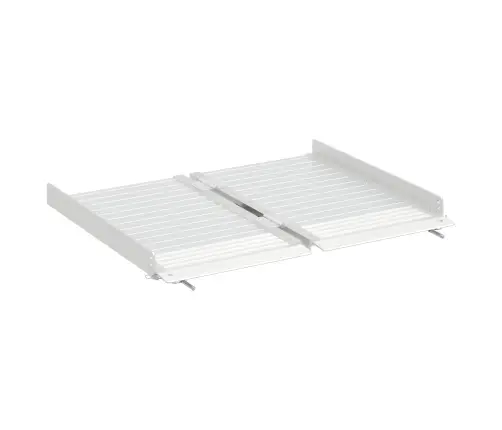 Ratiņu Rampa Sudraba 62 X 73 X 5 Cm Alumīnijs Vidaxl