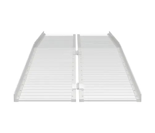 Ratiņu Rampa Sudraba 183 X 73 X 11 Cm Alumīnijs Vidaxl