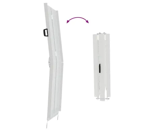 Ratiņu Rampa Sudraba 183 X 73 X 11 Cm Alumīnijs Vidaxl