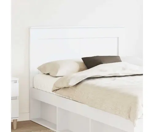 Galvgalis Ar Galvas Klāju Balts 120 Cm Inženierijas Koks Vidaxl