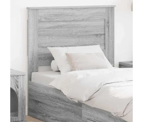 Galvgalis Ar Galvas Klāju Pelēks Sonoma 90 Cm Inženierijas Koks Vidaxl