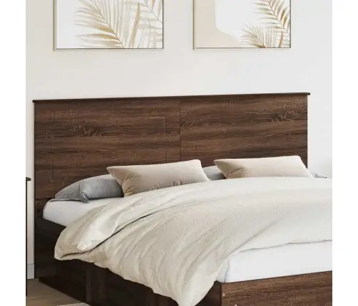 Galvgalis Ar Galvas Klāju Brūns Ozols 200 Cm Inženierijas Koks Vidaxl