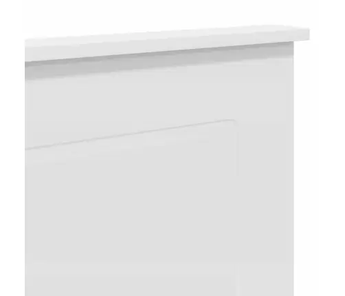 Galvgalis Ar Galvas Klāju Balts 160 Cm Inženierijas Koks Vidaxl