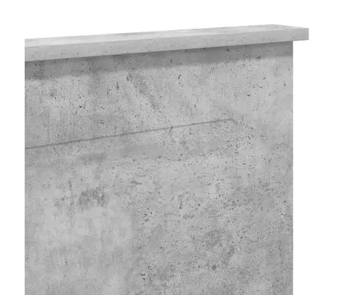 Galvgalis Betona Pelēks 135 Cm Inženierijas Koks Vidaxl