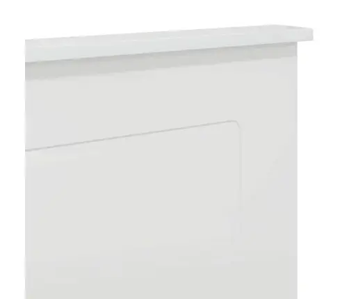 Galvgalis Spilgti Balta 120 Cm Inženierijas Koks Vidaxl