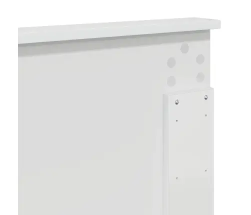 Galvgalis Spilgti Balta 120 Cm Inženierijas Koks Vidaxl