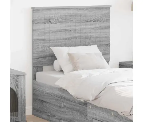 Galvgalis Ar Galvas Klāju Pelēks Sonoma 80 Cm Inženierijas Koks Vidaxl