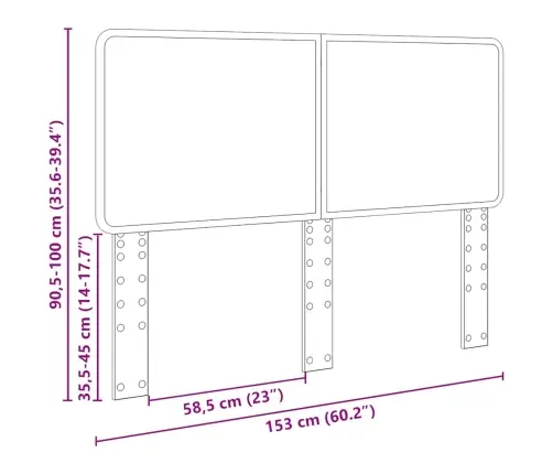 Galvgalis Ar Galvas Klāju Dūmaka Ozols 150 Cm Inženierijas Koks Vidaxl