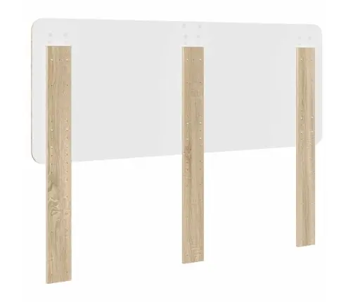 Galvgalis Ar Galvas Klāju Sonoma Ozols 140 Cm Inženierijas Koks Vidaxl