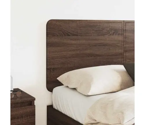 Galvgalis Ar Galvas Klāju Brūns Ozols 120 Cm Inženierijas Koks Vidaxl