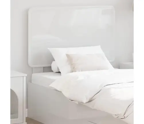 Galvgalis Ar Galvas Klāju Spīdīga Balta 90 Cm Inženierijas Koks Vidaxl