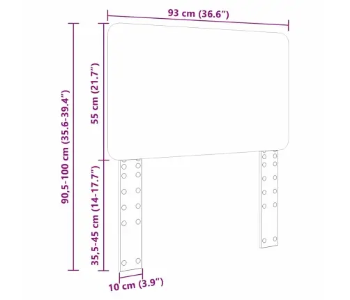 Galvgalis Ar Galvas Klāju Spīdīga Balta 90 Cm Inženierijas Koks Vidaxl