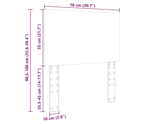Galvgalis Ar Galvas Klāju Sonoma Ozols 75 Cm Inženierijas Koks Vidaxl