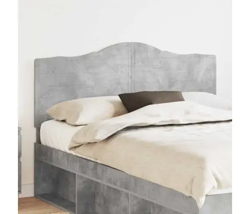 Galvūgalis Su Galvūgalio Betono Pilka 140 Cm Apdirbta Mediena