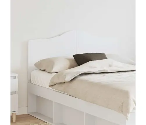 Galvgalis Ar Galvas Klāju Balts 135 Cm Inženierijas Koks Vidaxl