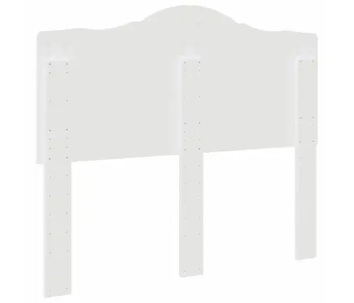 Galvgalis Ar Galvas Klāju Balts 135 Cm Inženierijas Koks Vidaxl