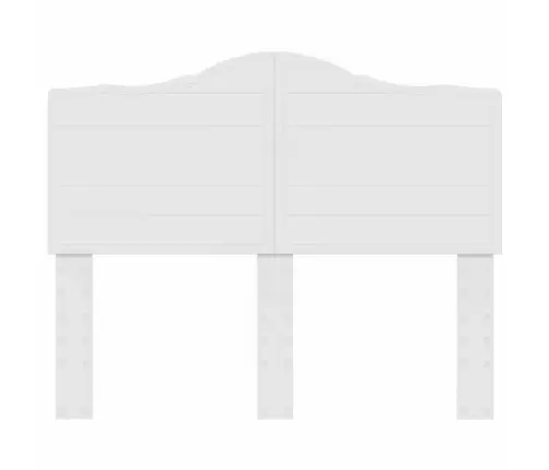 Galvgalis Ar Galvas Klāju Balts 135 Cm Inženierijas Koks Vidaxl