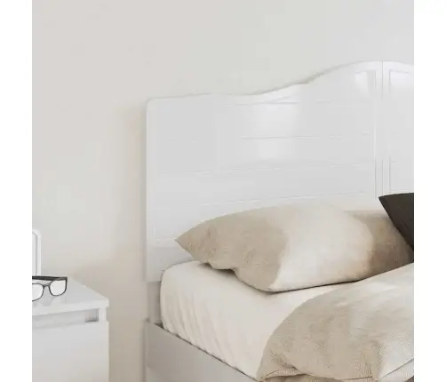 Galvgalis Spīdīga Balta 120 Cm Inženierijas Koks Vidaxl