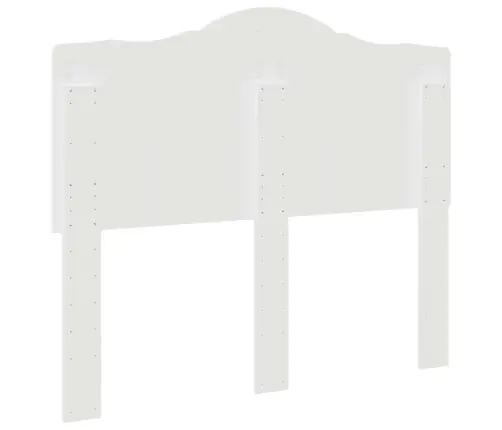 Galvgalis Spīdīga Balta 120 Cm Inženierijas Koks Vidaxl