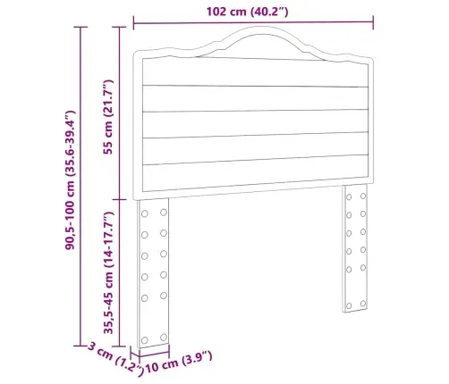 Galvūgalis Amatininkų Ąžuolas 100 Cm Apdirbta Mediena