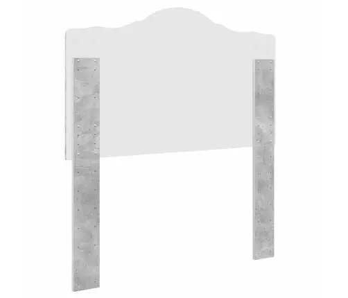 Galvgalis Ar Galvas Klāju Betona Pelēks 90 Cm Inženierijas Koks Vidaxl