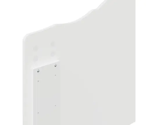 Galvgalis Ar Galvas Klāju Spīdīga Balta 80 Cm Inženierijas Koks Vidaxl