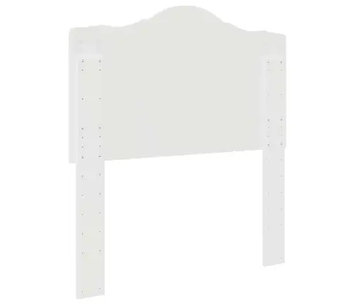 Galvgalis Ar Galvas Klāju Spīdīga Balta 80 Cm Inženierijas Koks Vidaxl