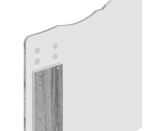 Galvgalis Ar Galvas Klāju Pelēks Sonoma 80 Cm Inženierijas Koks Vidaxl