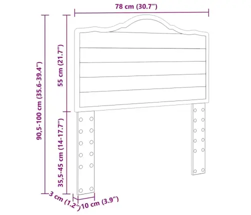 Galvgalis Ar Galvas Klāju Dūmaka Ozols 75 Cm Inženierijas Koks Vidaxl