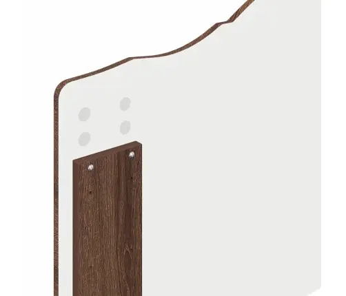 Galvūgalis Su Galvūgalio Rudas Ąžuolas 75 Cm Apdirbta Mediena