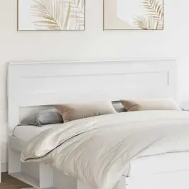 Galvūgalis Su Galvūgalio Balta 180 Cm Apdirbta Mediena