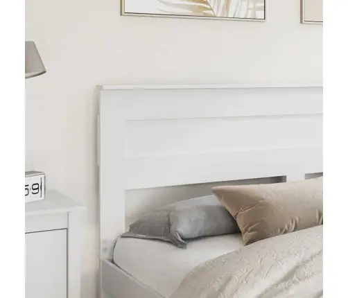 Galvūgalis Su Galvūgalio Balta 180 Cm Apdirbta Mediena