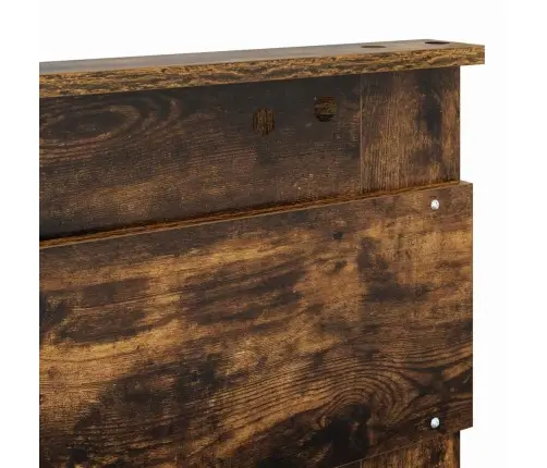 Galvgalis Ar Galvas Klāju Dūmaka Ozols 140 Cm Inženierijas Koks Vidaxl