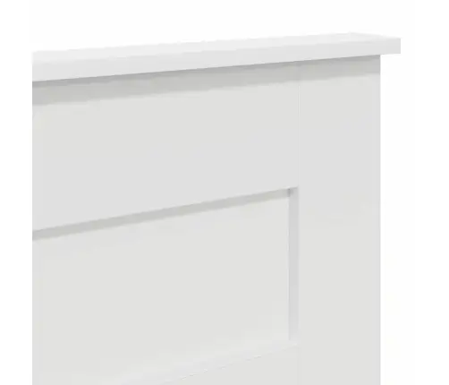 Galvgalis Ar Galvas Klāju Balts 135 Cm Inženierijas Koks Vidaxl