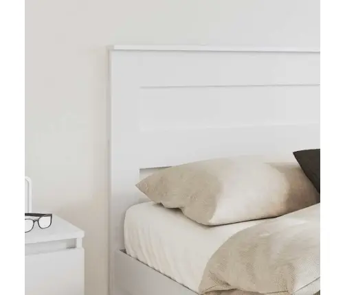 Galvgalis Ar Galvas Klāju Balts 135 Cm Inženierijas Koks Vidaxl